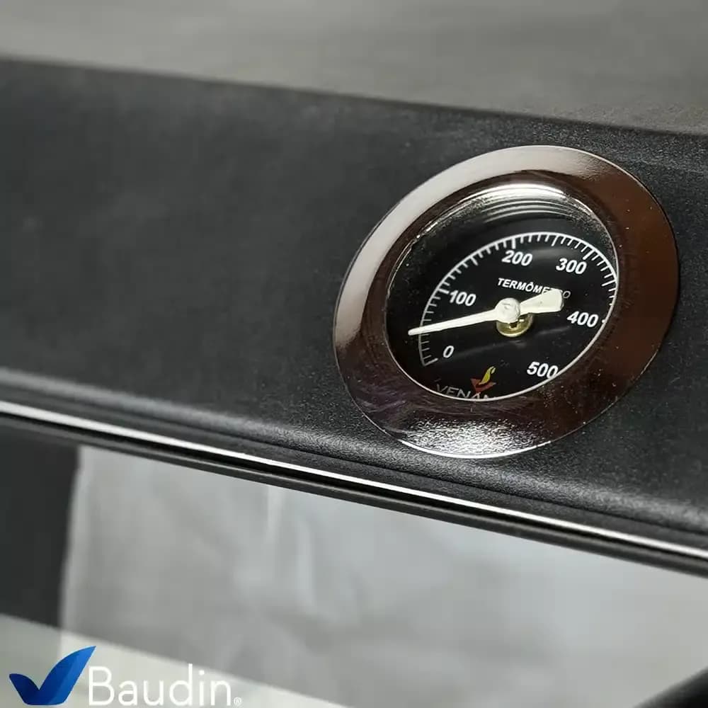 Horno Pizzero a Gas con Piedra Refractaria 47 x 47 cm | Venancio FIRI 50 Termometro