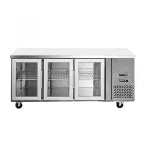 Bajo Mostrador 3 Puertas con Vidrio Ventus