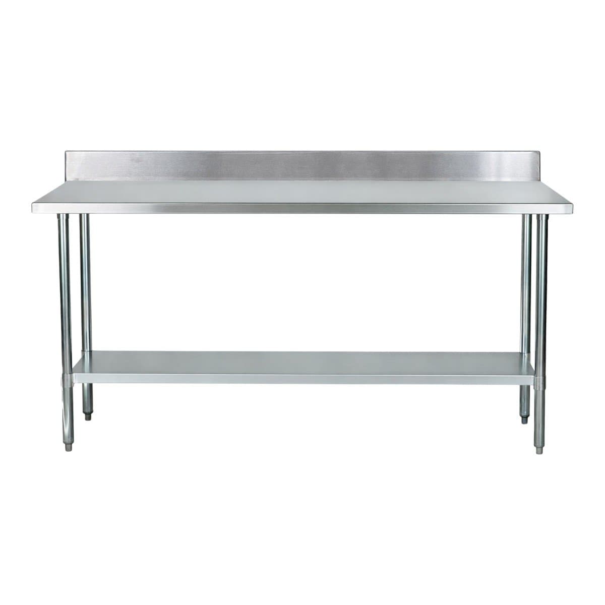 Mesa de Acero Inoxidable 180x60cm zocalo y estante | Jameco WT-1800E