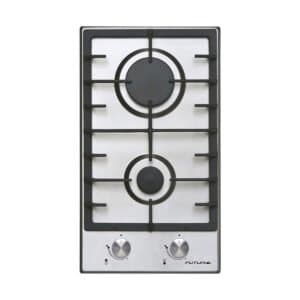 Anafe a gas 2 quemadores 30 cm acero inoxidable | Futura FUT-AG300X-2