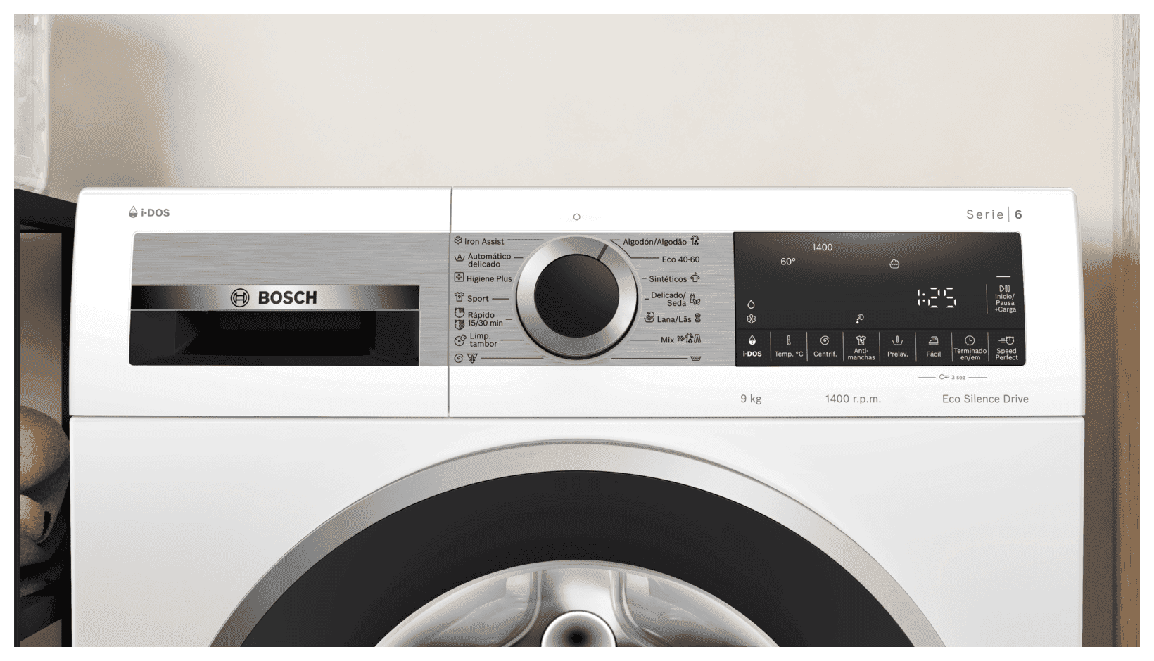 Lavarropas Bosch WGG244F1ES i-DOS 9 kg