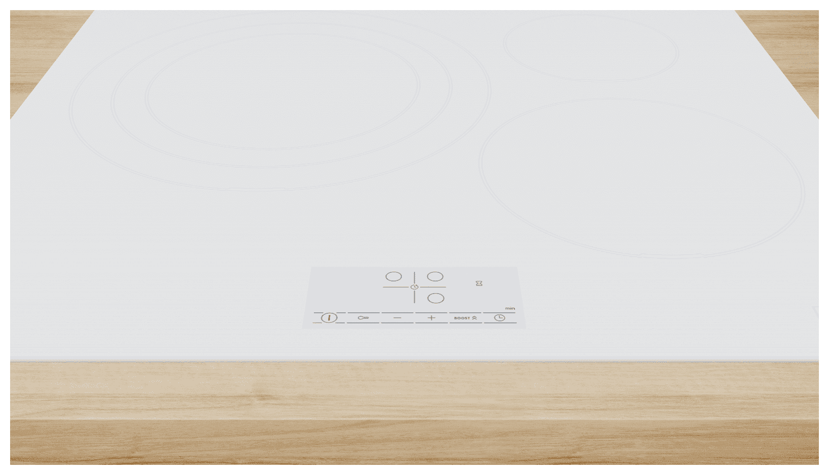 Anafe de inducción Bosch PID612BB1E 3 zonas con zona triple 32 cm