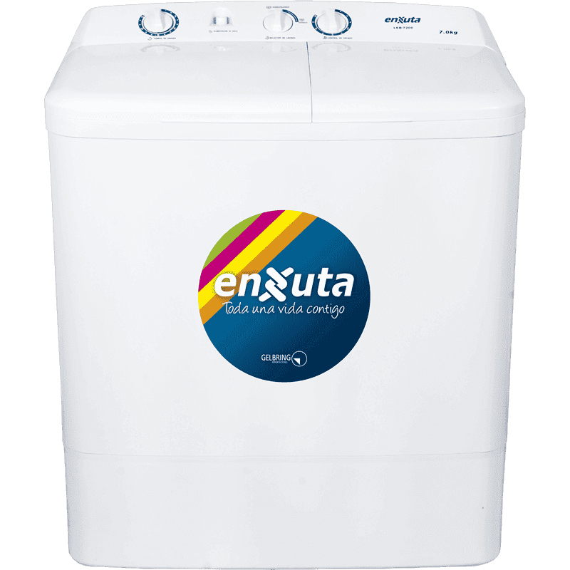 Lavarropa semi-automático Enxuta LEB7200 7,2 kg 2 cubas PVC