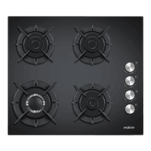 Anafe 4 hornallas Enxuta AENX5542NG vidrio negro hornalla triple