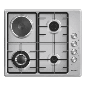 Anafe empotrable Enxuta AENX5546 3 hornallas disco 1000 W inox