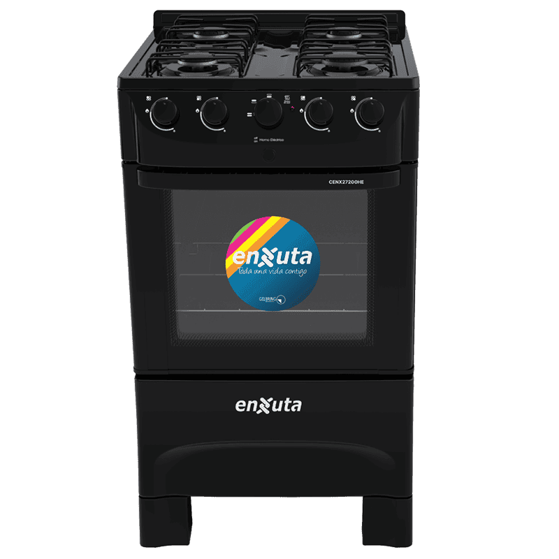cocina combinada Enxuta CENX27200HENG 4 quemadores gas horno eléctrico