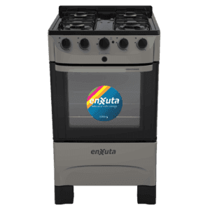 Cocina combinada Enxuta CENX27200HET titanio 4 hornallas horno eléctrico