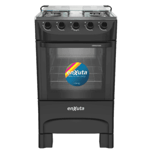 Cocina 4 hornallas Enxuta CENX27200NG mesada inox horno easy-clean