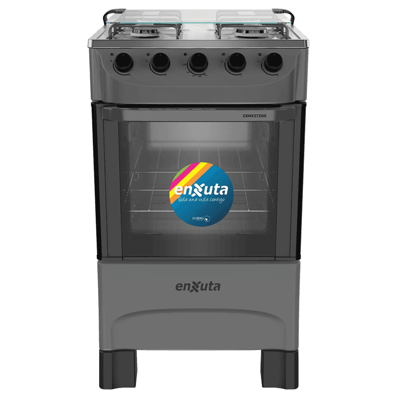 cocina multigas Enxuta CENX27200T 4 quemadores mesada acero inoxidable