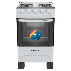 cocina a gas Enxuta CENX27200W 4 hornallas termocupla mesada inox