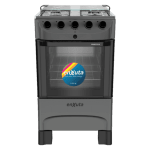 Cocina multigas Enxuta CENX27210T 4 quemadores mesada acero inoxidable