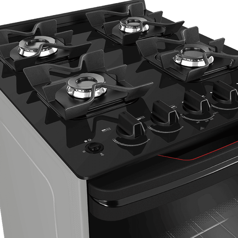 Cocina multigas Enxuta CENXV27542T 4 quemadores horno grill