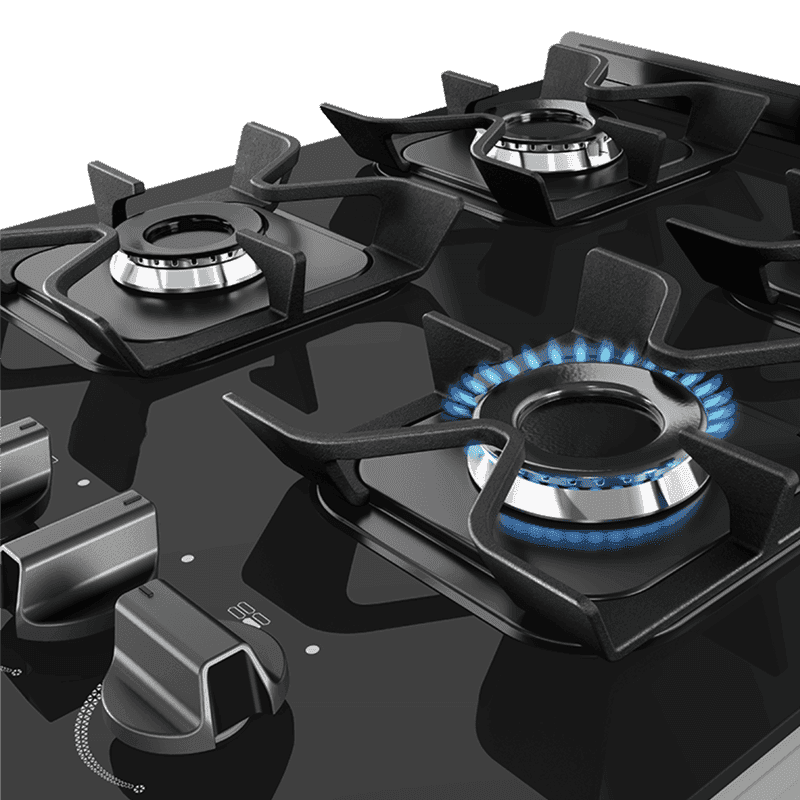 Cocina multigas Enxuta CENXV27542T 4 quemadores horno grill