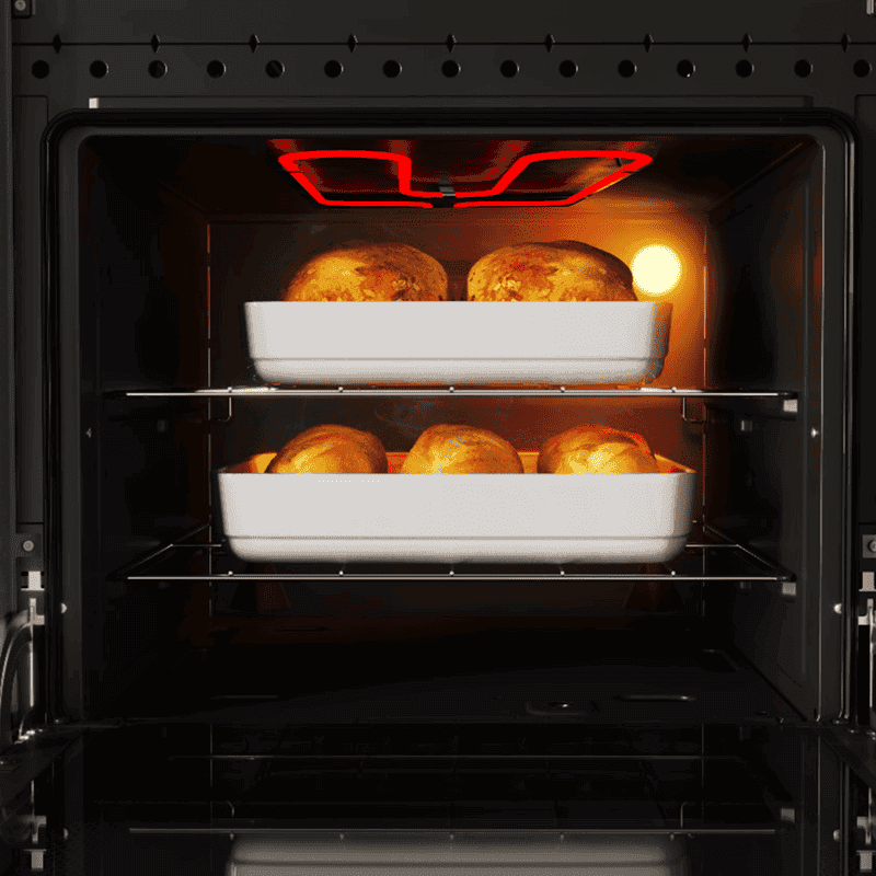 Cocina multigas Enxuta CENXV27542T 4 quemadores horno grill