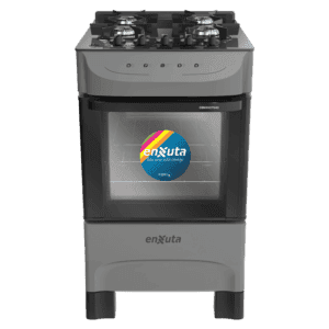 Cocina multigas Enxuta CENXV27543T mesada vidrio negro