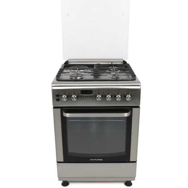 Cocina combinada 60x60 3 fuegos y horno 65 L | Futura FUT-60-CM31X BILBAO