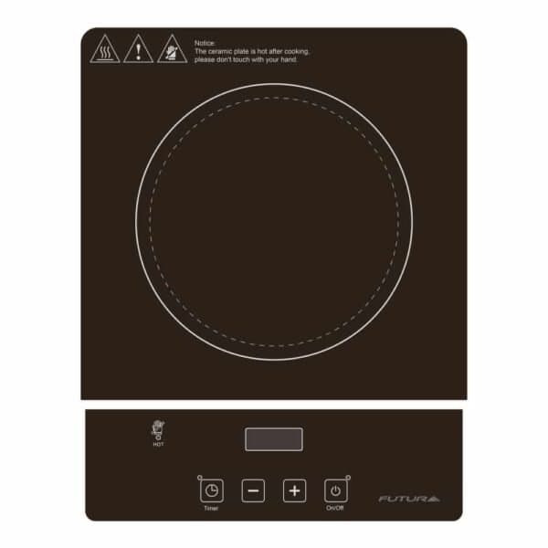 Anafe vitrocerámico 1 zona 2000 W portátil | Futura FUT-PVP1Z