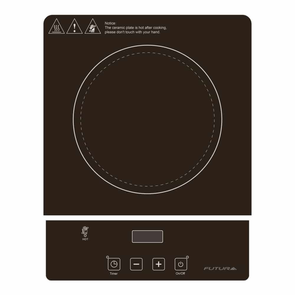 Anafe vitrocerámico 1 zona 2000 W portátil | Futura FUT-PVP1Z