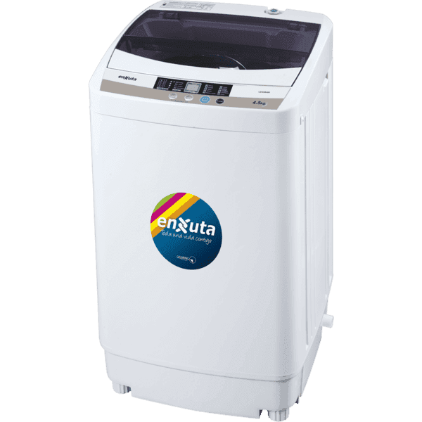 Lavarropas carga superior Enxuta LENX6450 4,5 kg panel digital cuba inox