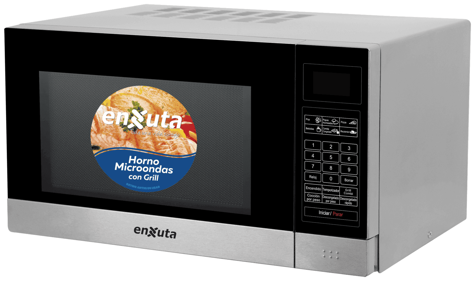 Microondas Enxuta MOENX0323DGI 23 L con grill 1000 W