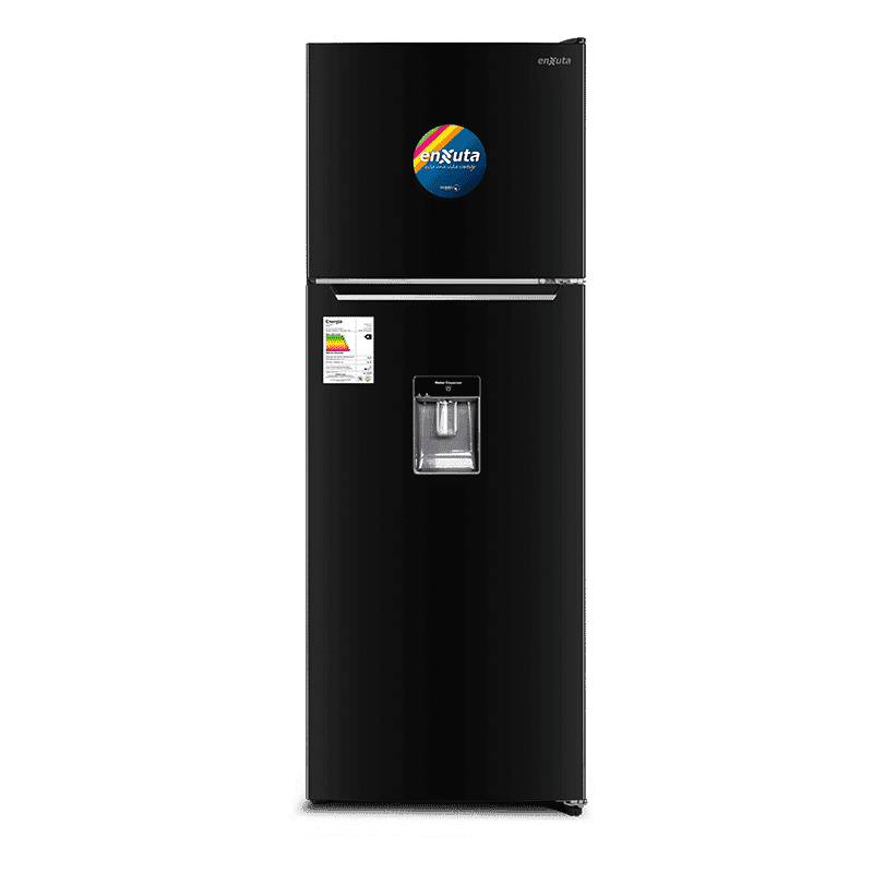 Refrigerador frío seco inverter 333 L negro con dispensador Enxuta RENX221350DN