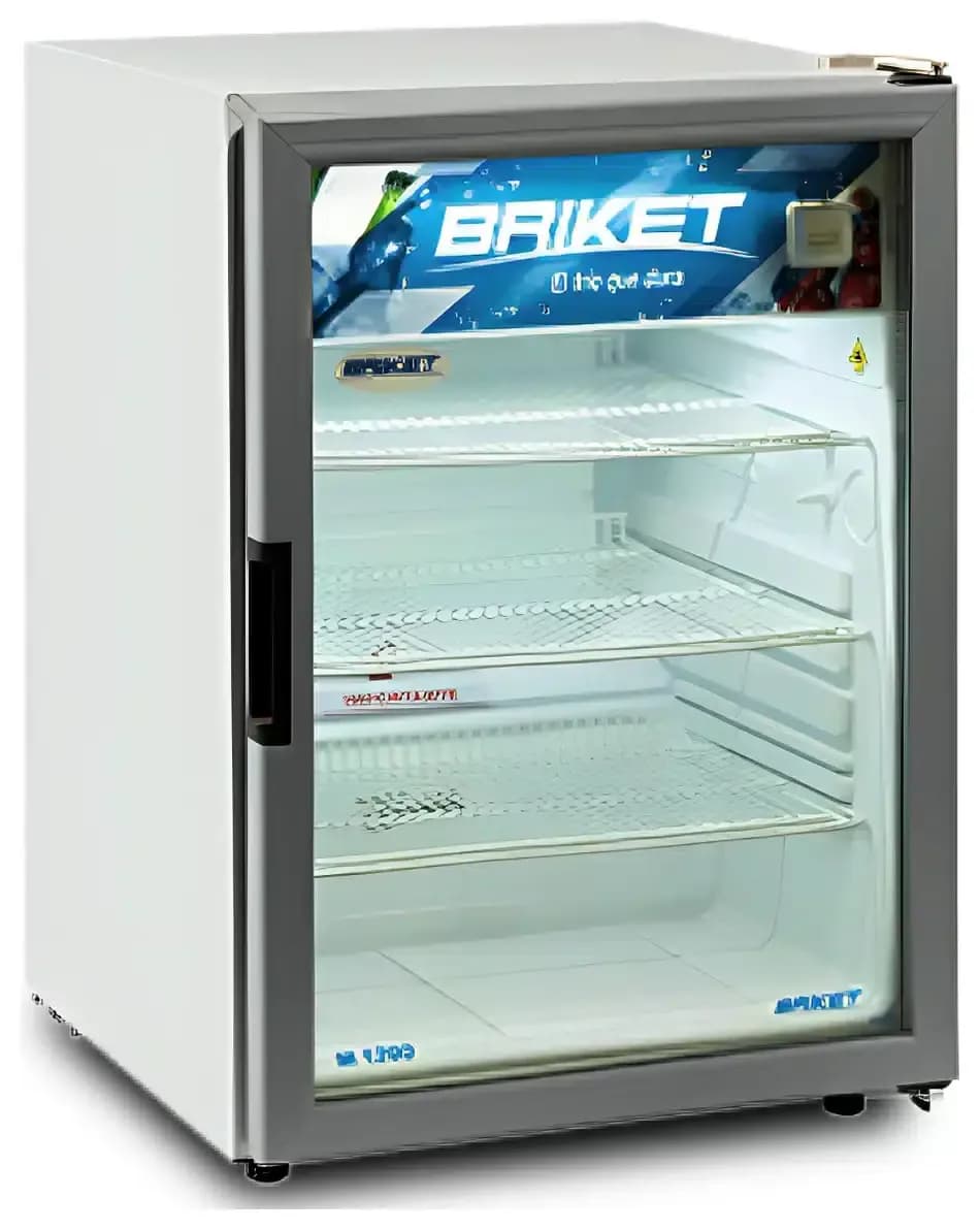 Expositor Vertical Chico Frigobar Puerta de Vidrio Briket Master 1200 Baudin V2