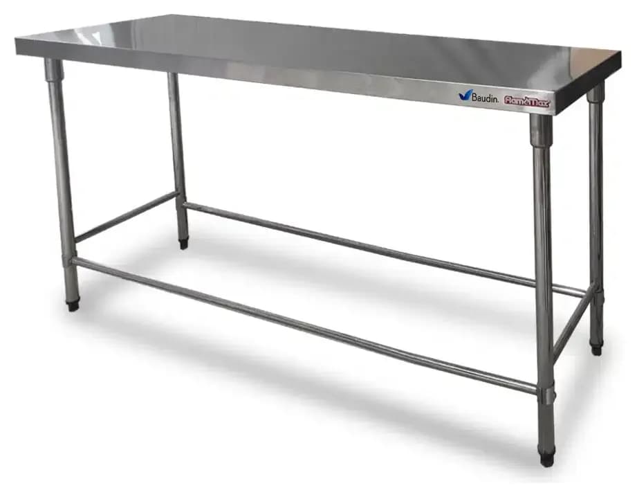 Mesada de acero Inoxidable 120 x 60 cm flamemax Baudin
