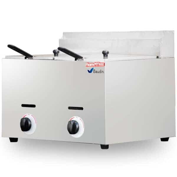 Freidor a gas 2 cubas de 6 litros Flamemax HGF-72