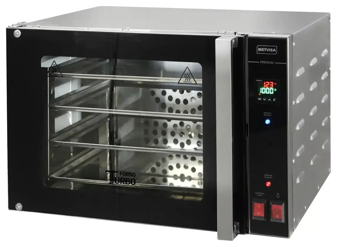 horno Convector Electrico Analogico 4 bandejas 35 x 35 cm Metvisa BIMG FTE.65 Digital