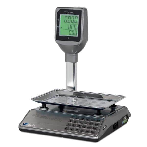 Balanza Comercial con Torre 30 kg ACS-L2 LCD Baudin