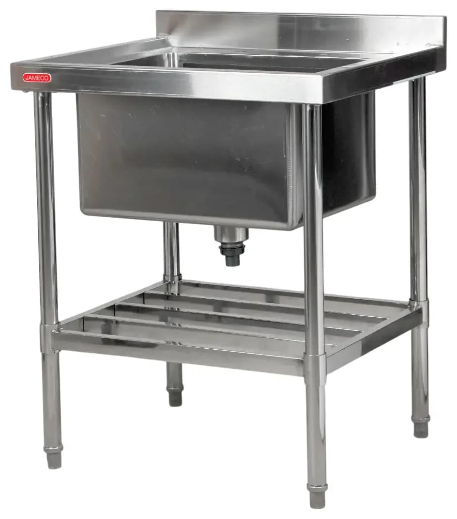 Pileton-Simple-70x60x85-cm-Acero-Inoxidable-con-Zocalo-y-Estante-Jameco-VENELP-70