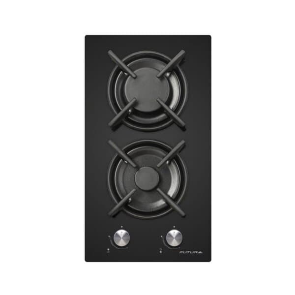 Anafe a gas 30 cm vidrio templado | Futura FUT-AG300VG-2