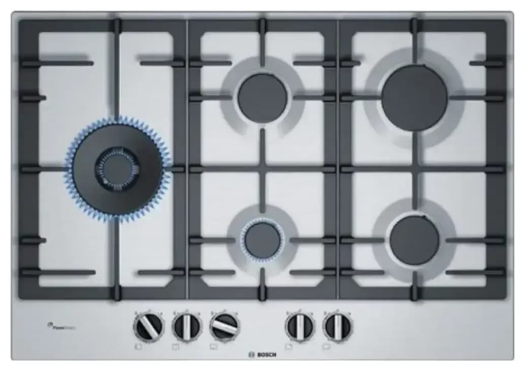 Anafe a gas 5 quemadores 75 cm | Bosch PCS7A5B90
