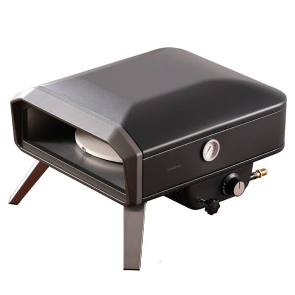 Horno De Pizza A Gas Con Piedra Giratoria Manual XION XI-PIZZA2