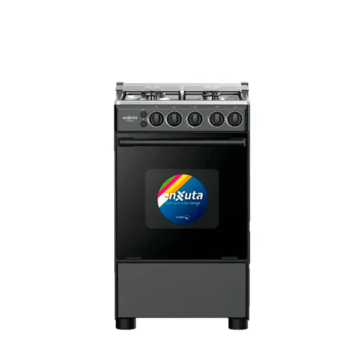Cocina Supergas 4 Hornallas Negra con Termocupla 50x60 - China | Enxuta CENX9504N