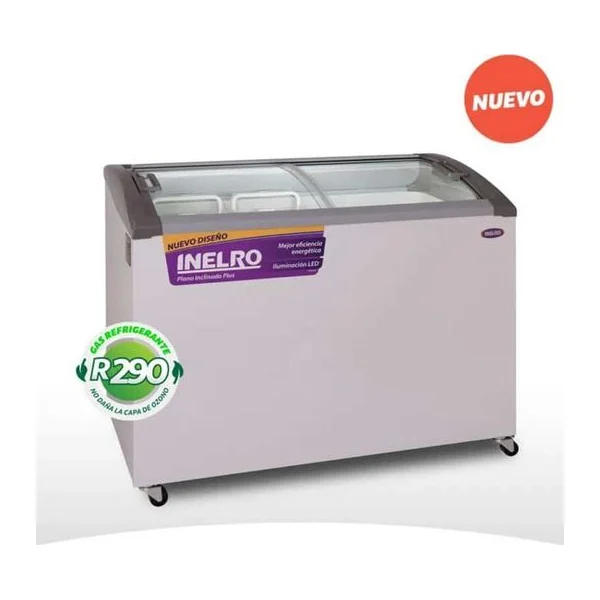 Freezer 333 Lts puertas de vidrio | Inelro FIH-350PI