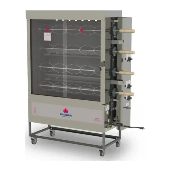 Spiedo 16 Pollos 4 espadas Rotativo a gas | Progas PR-623