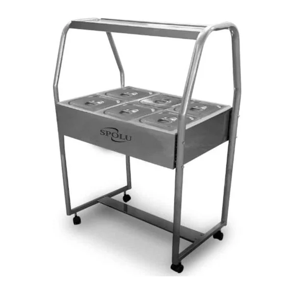 Mesa Buffet 6 Cubas Calientes Slopu SPL-506