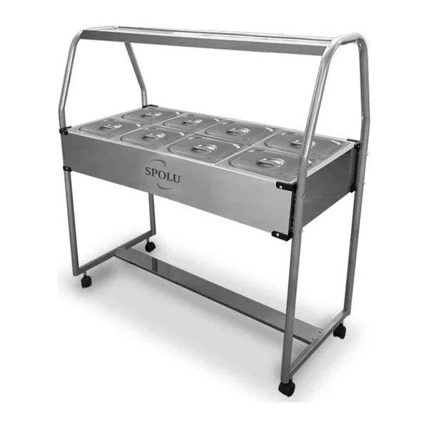 Mesa Buffet 8 cubas Calor Spolu SPL-508