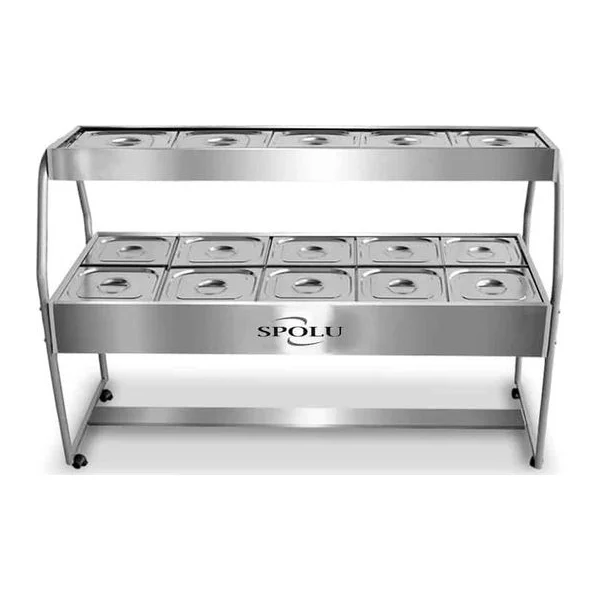 Mesa Buffet Combinada 15 Cubas Spolu SPL-512CO frontal