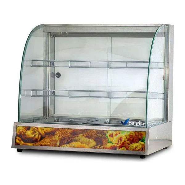 Vitrina Caliente Curva con Humedad Kuma HW-2PS