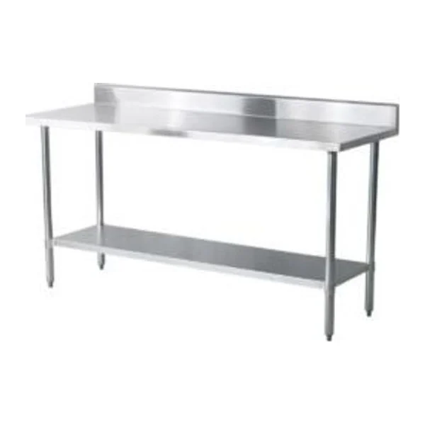 Mesa de Acero Inoxidable 150×85 cm zócalo y estante | Jameco WT-1500E