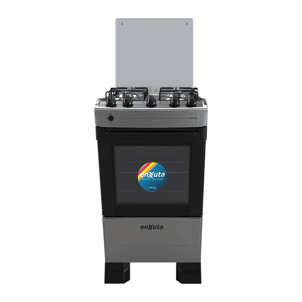 Cocina a gas Enxuta CENX27542T 4 hornallas con grill y termocupla