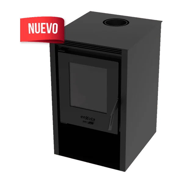 Estufa a leña Enxuta EENXAR47 9 kW cobertura 85 m3 acero 4 mm