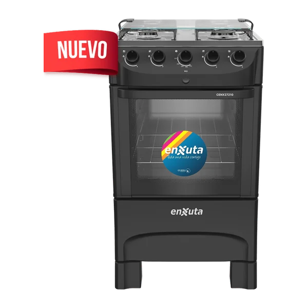 Cocina Supergas 4 Hornallas Negra con termocupla Y | Enxuta CENX27210NG