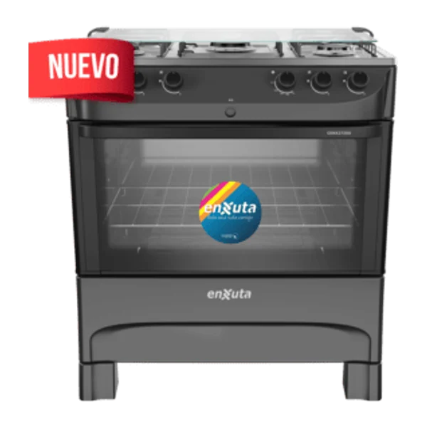 Cocina Supergas 5 Hornallas Negra con Termocupla y | Enxuta CENX27250NG