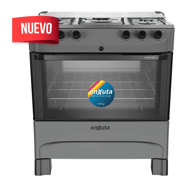 Cocina Supergas 5 Hornallas Titanio con Termocupla y | Enxuta CENX27250T