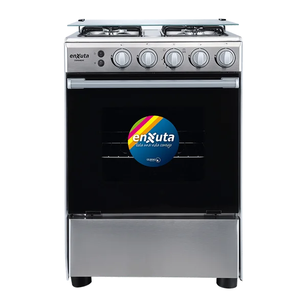 Cocina Supergas 4 Hornallas Inox con Termocupla y Grill 60x60 - China | Enxuta CENX9604I