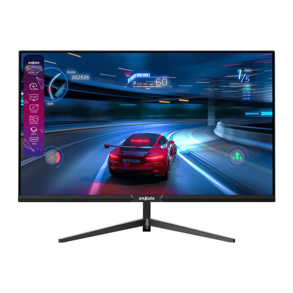 Monitor 24 Pulgadas Full HD Gamer Flat 165 Hz, 1 ms | Enxuta MGIENX2824-165F