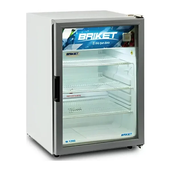 Expositor Vertical Chico Frigobar Puerta de Vidrio Briket Master 1200 Baudin V2